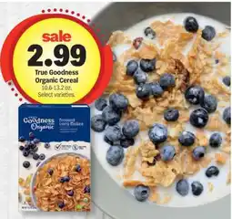 Meijer True Goodness Organic Cereal offer