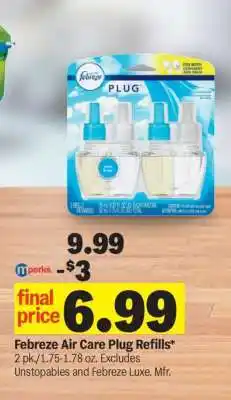 Meijer Febreze Air Care Plug Refills offer