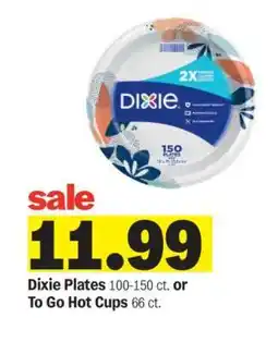 Meijer Dixie Plates or To Go Hot Cups offer