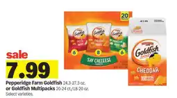 Meijer Pepperidge Farm Goldfish or Goldfish Multipacks offer