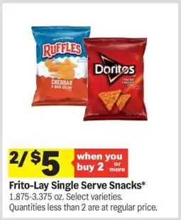 Meijer Frito-Lay Single Serve Snacks offer