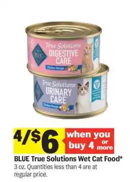 Meijer BLUE True Solutions Wet Cat Food offer