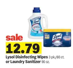 Meijer Lysol Disinfecting Wipes or Laundry Sanitizer offer