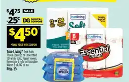 Dollar General True Living Soft Bath Tissue offer