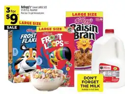 Dollar General Kellogg's Cereal Large Size offer