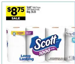 Dollar General Scott Bath Tissue offer