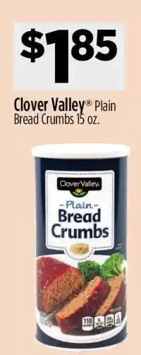 Dollar General Clover Valley Plain Bread Crumbs 15 oz offer
