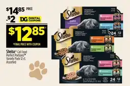 Dollar General Sheba Cat Food Perfect Portions Variety Pack 12 ct offer
