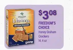 Commissary FREEDOM'S CHOICE Honey Graham Crackers offer