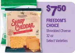 Commissary FREEDOM'S CHOICE Shredded Cheese offer