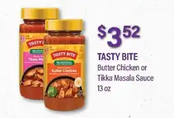 Commissary TASTY BITE Butter Chicken or Tikka Masala Sauce offer