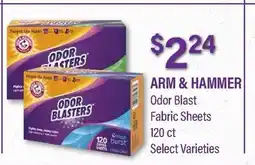 Commissary ARM & HAMMER Odor Blast Fabric Sheets offer