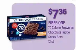 Commissary FIBER ONE 70 Calorie Brownies Chocolate Fudge Snack Bars offer