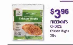 Commissary FREEDOM'S CHOICE Chicken Thighs offer