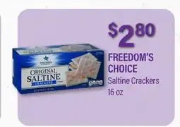 Commissary FREEDOM'S CHOICE Saltine Crackers offer
