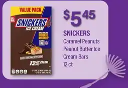 Commissary SNICKERS Caramel Peanuts Peanut Butter Ice Cream Bars offer