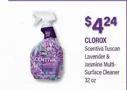 Commissary CLOROX Scentiva Tuscan Lavender & Jasmine Multi-Surface Cleaner offer