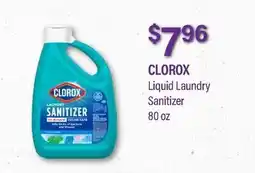 Commissary CLOROX Liquid Laundry Sanitizer offer