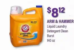 Commissary ARM & HAMMER Liquid Laundry Detergent Clean Burst offer