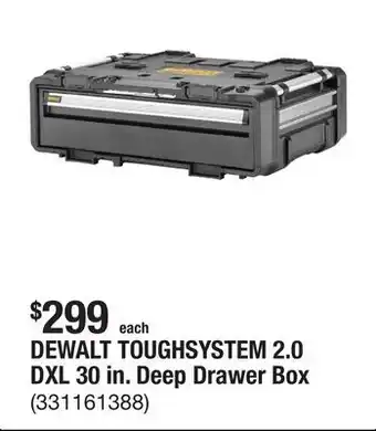 The Home Depot DEWALT TOUGHSYSTEM 2.0 DXL 30 in. Deep Drawer Box offer