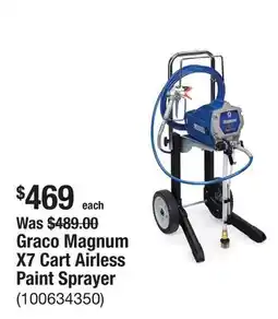 The Home Depot Graco Magnum X7 Cart Airless Paint Sprayer offer