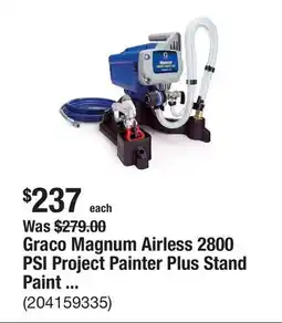 The Home Depot Graco Magnum Airless 2800 PSI Project Painter Plus Stand Paint Sprayer offer