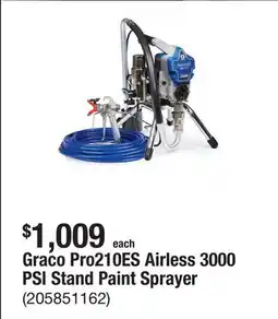 The Home Depot Graco Pro210ES Airless 3000 PSI Stand Paint Sprayer offer