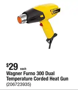 The Home Depot Wagner Furno 300 Dual Temperature Corded Heat Gun offer