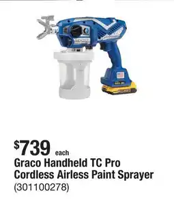The Home Depot Graco Handheld TC Pro Cordless Airless Paint Sprayer offer