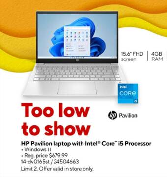 Staples Hp Pavilion Laptop With Intel Core I5 Processor offer