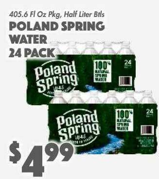 The Food Emporium Poland Spring Water 24 Pack offer
