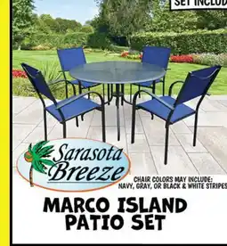 Ollie's Sarasota Breeze MARCO ISLAND 5 PC PATIO SET offer