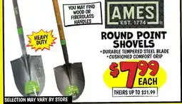 Ollie's ROUND POINT SHOVELS offer