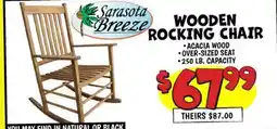 Ollie's WOODEN ROCKING CHAIR offer