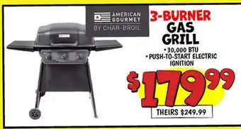 Ollie's 3-BURNER GAS GRILL offer