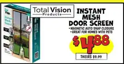 Ollie's INSTANT MESH DOOR SCREEN offer