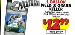 Ollie's 1 GALLON WEED & GRASS KILLER offer
