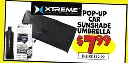 Ollie's POP-UP CAR SUNSHADE UMBRELLA offer