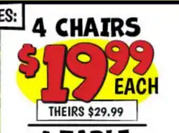 Ollie's SARASOTA BREEZE MARCO ISLAND 4 CHAIRS offer