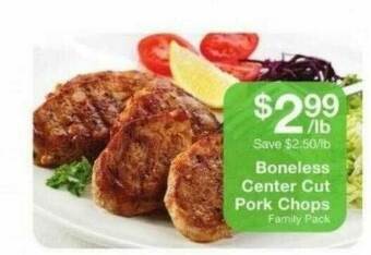 Fairway Store Market Boneless Center Cut Pork Chops offer