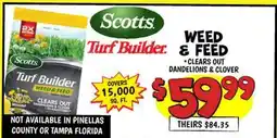 Ollie's SCOTTS TURF BUILDER WEED & FEED offer