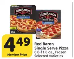 Vons Red Baron Single Serve Pizza offer