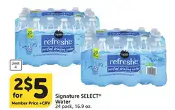 Vons Signature SELECT Water offer