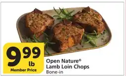 Vons Open Nature Lamb Loin Chops offer