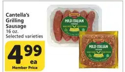 Vons Cantella's Grilling Sausage offer