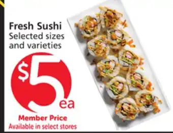 Vons Fresh Sushi offer