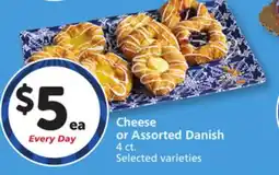 Vons Cheese or Assorted Danish offer