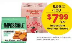 Ralphs Impossible Meatless Entrée offer