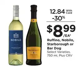 Ralphs Ruffino, Nobilo, Starborough or Bar Dog offer