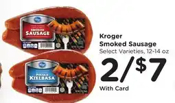 Ralphs Kroger Smoked Sausage offer